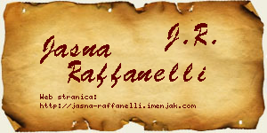 Jasna Raffanelli vizit kartica
